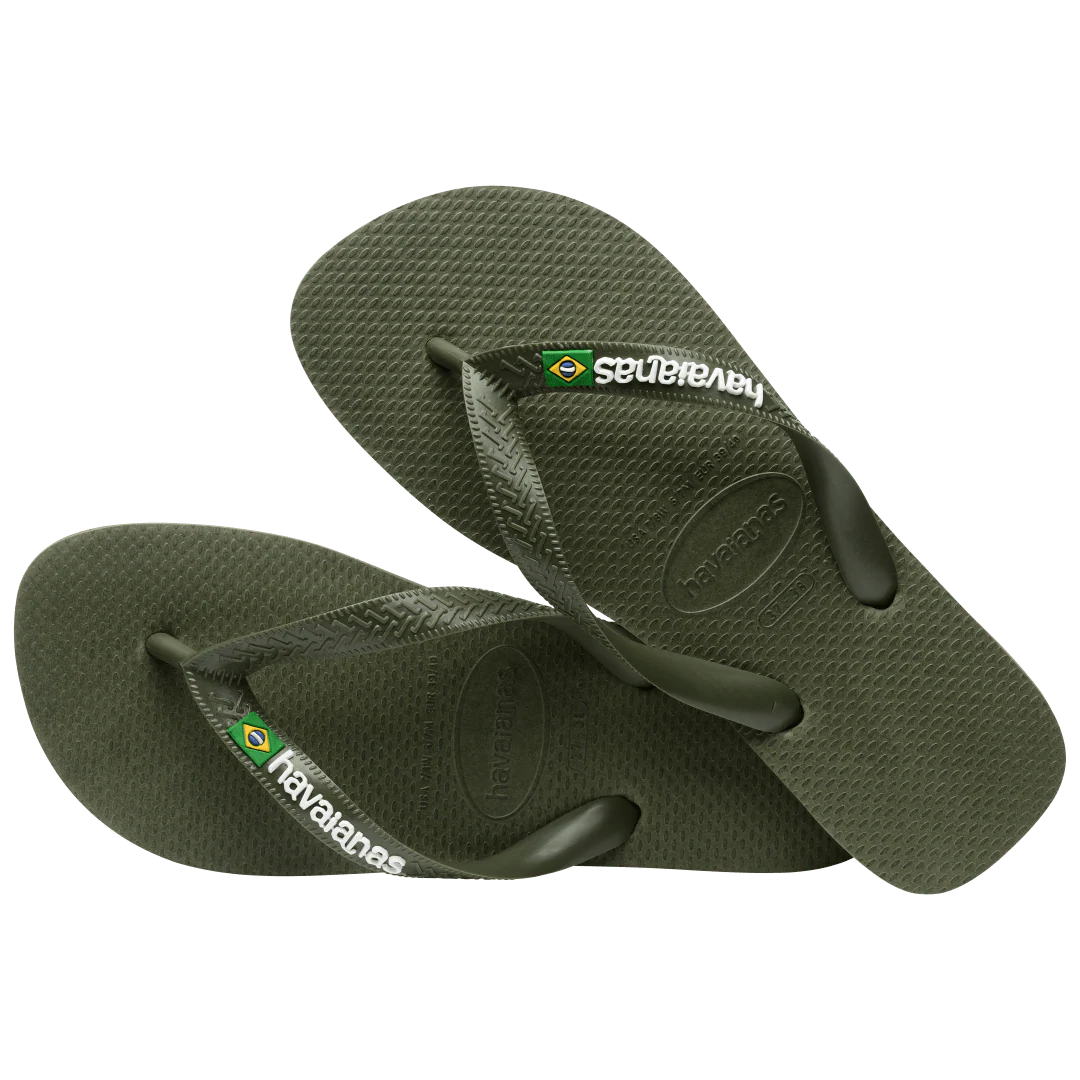 Kids' Brazil Logo Flip Flops - Image 4