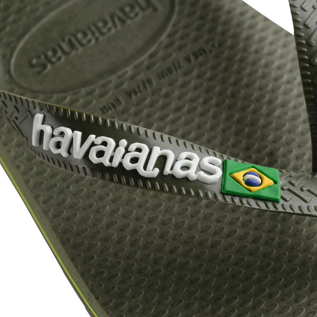Kids' Brazil Logo Flip Flops - Image 6