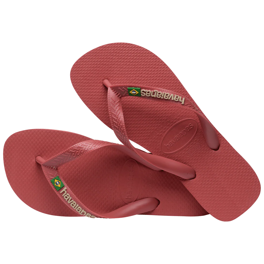 Kids' Brazil Logo Flip Flops - Image 4