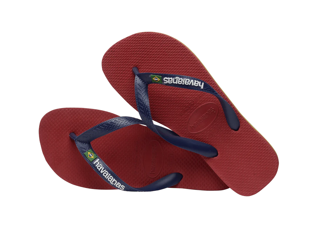 Kids' Brazil Logo Flip Flops - Image 4