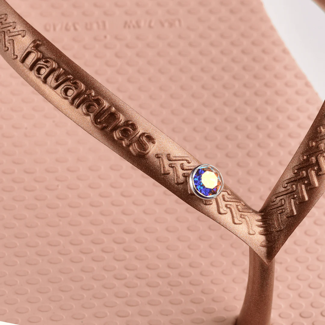 Kids' Slim Crystal Flip Flops - Image 5