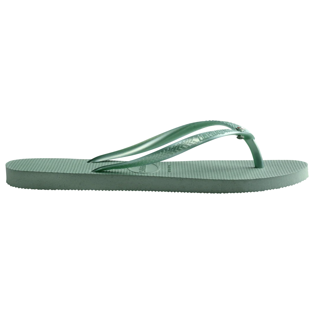 Kids' Slim Crystal Flip Flops - Image 3