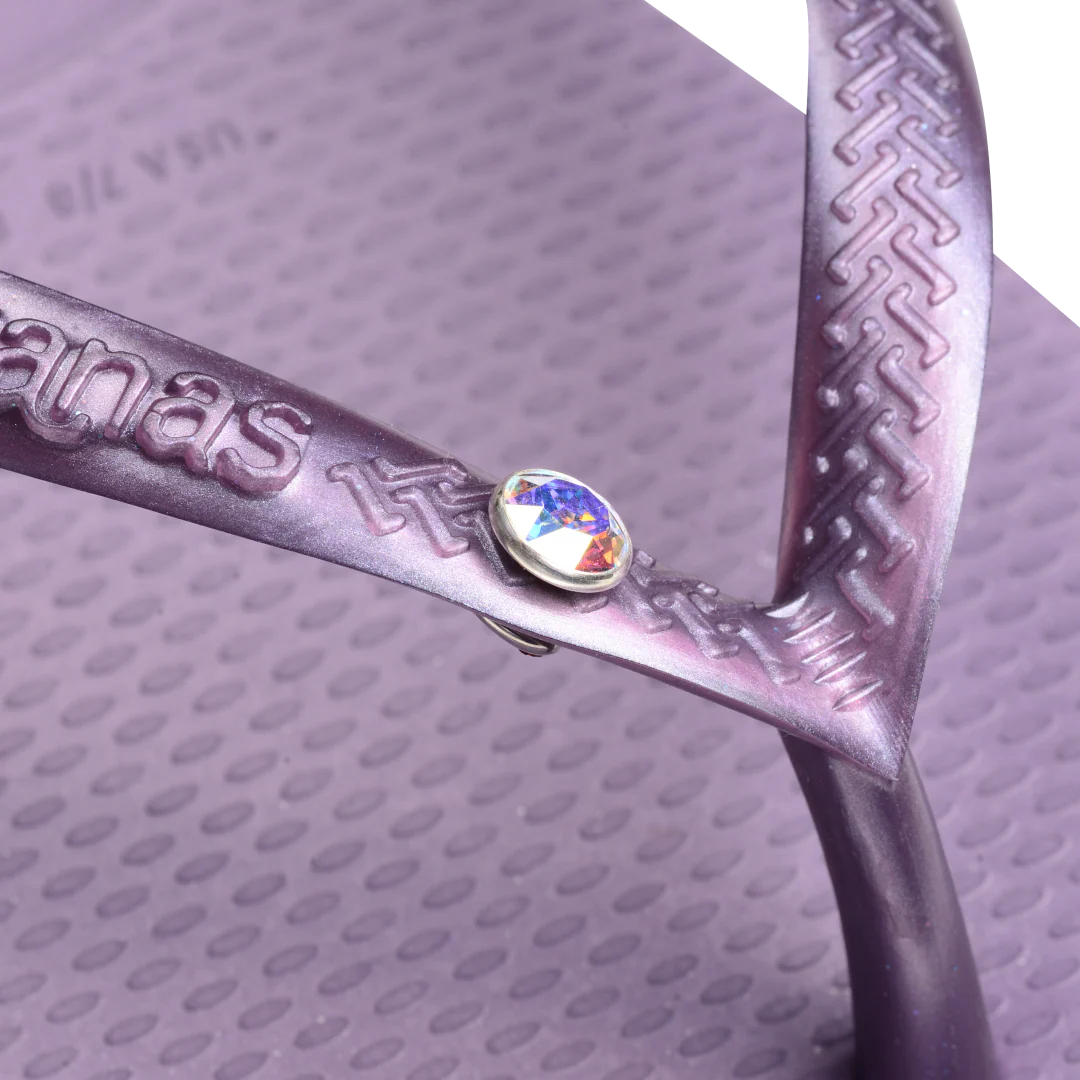 Kids' Slim Crystal Flip Flops - Image 5