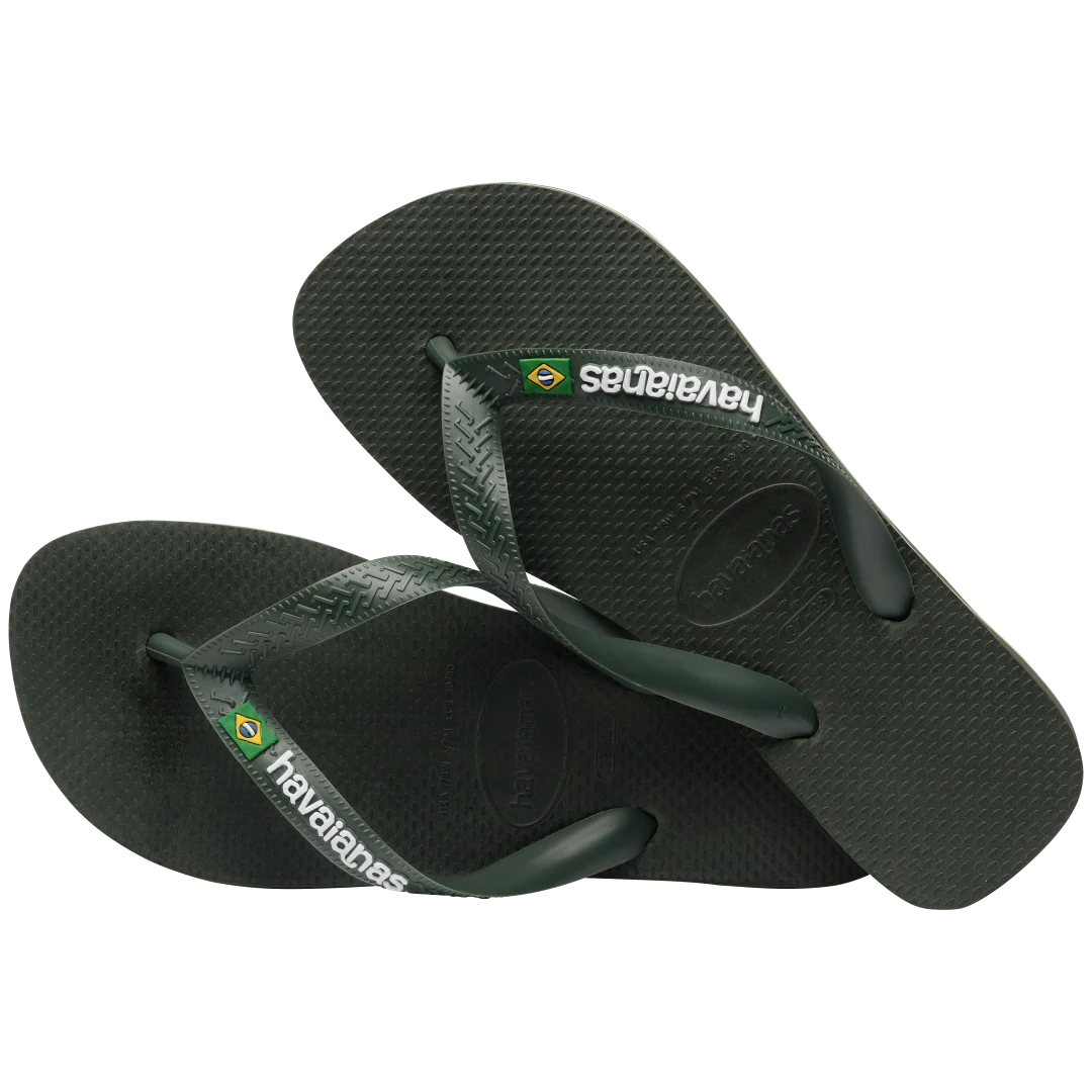 Men's Brazil Logo Flip Flops - Image 5