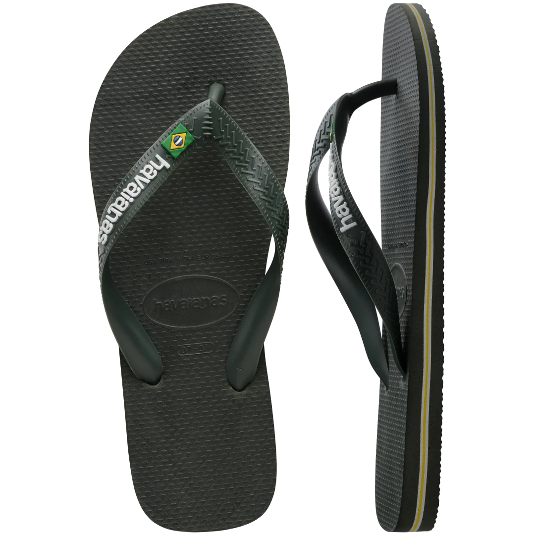 Men's Brazil Logo Flip Flops - Image 6
