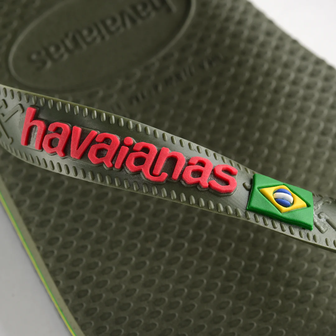Men's Brazil Logo Flip Flops - Image 5