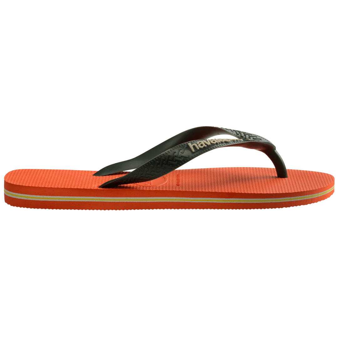 Men's Brazil Logo Flip Flops - Image 3