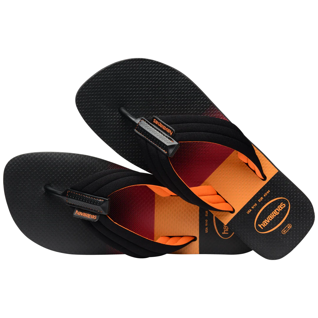 Men's Urban Print Flip Flops - Image 4