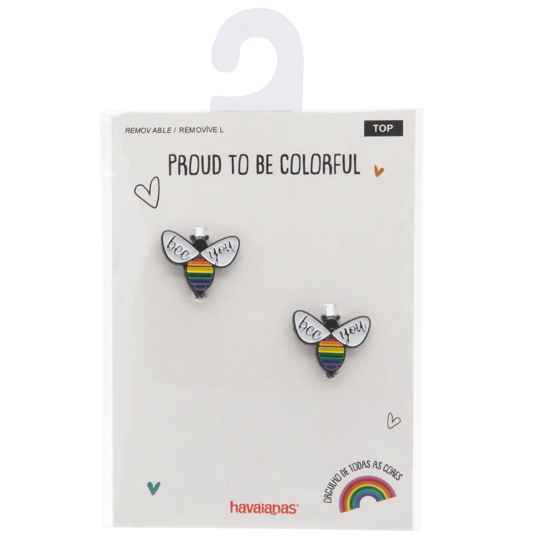 Pride Bee You Flip Flop Pin - Image 3