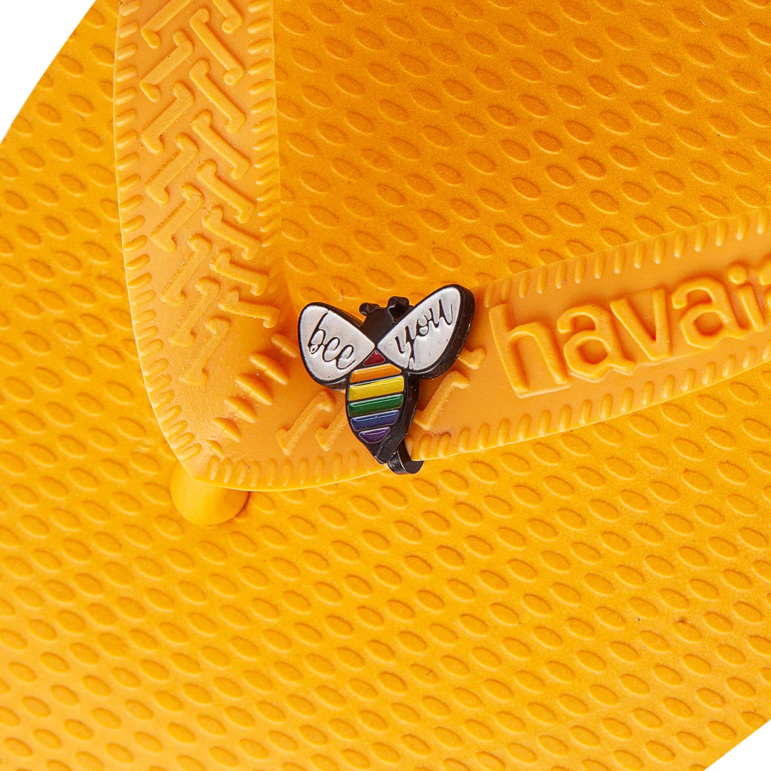 Pride Bee You Flip Flop Pin - Image 4