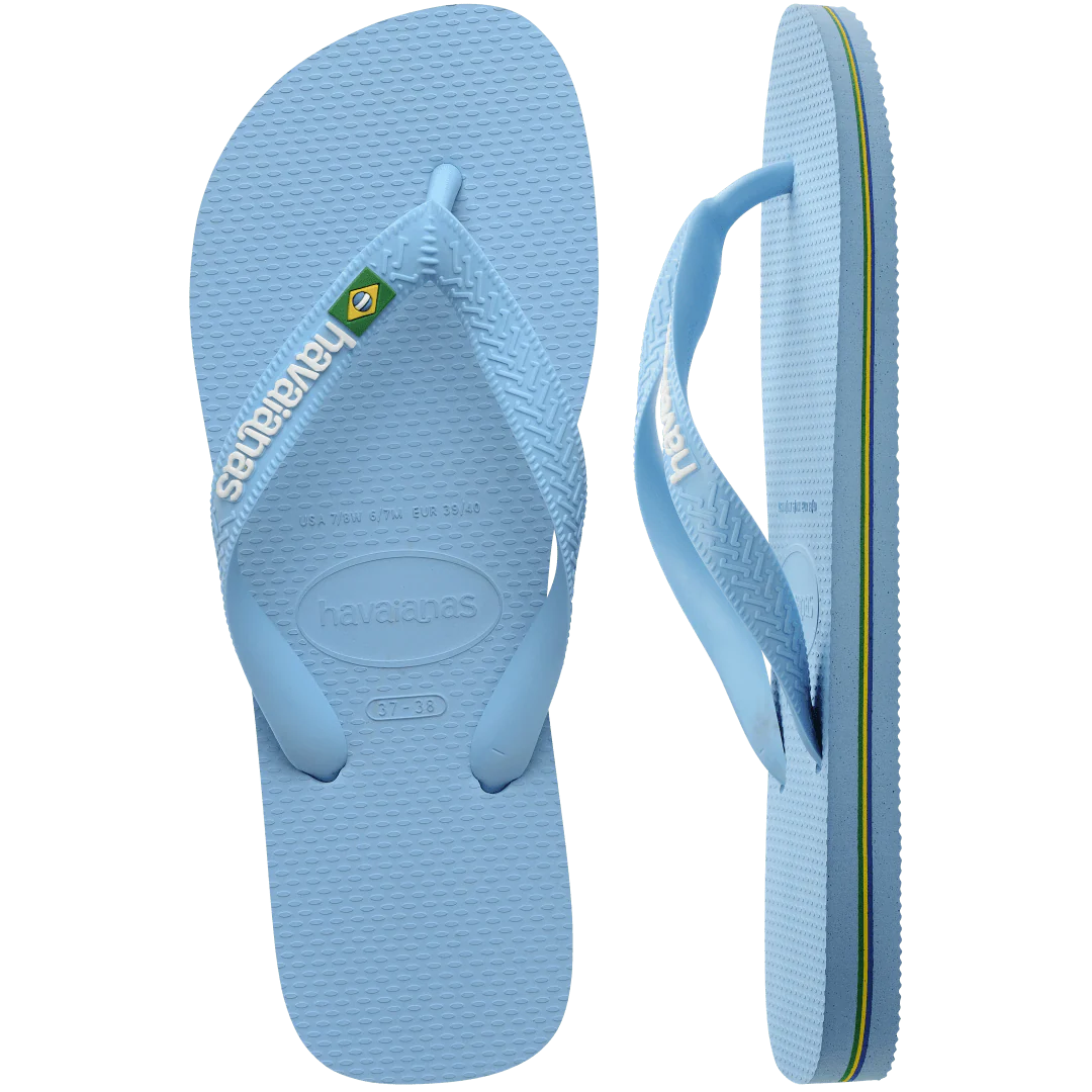 Women's Brazil Logo Flip Flops - Image 4