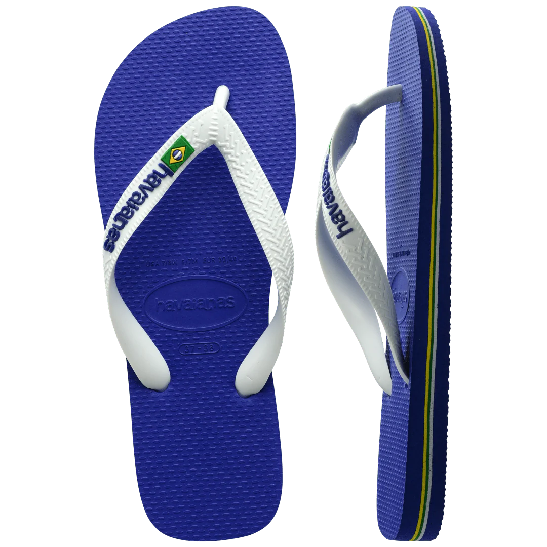 Kids' Brazil Logo Flip Flops - Image 5