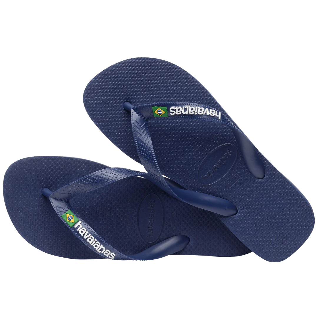 Kids' Brazil Logo Flip Flops - Image 4