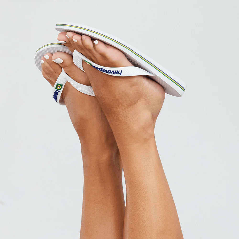 Women's Brazil Logo Flip Flops - Image 8