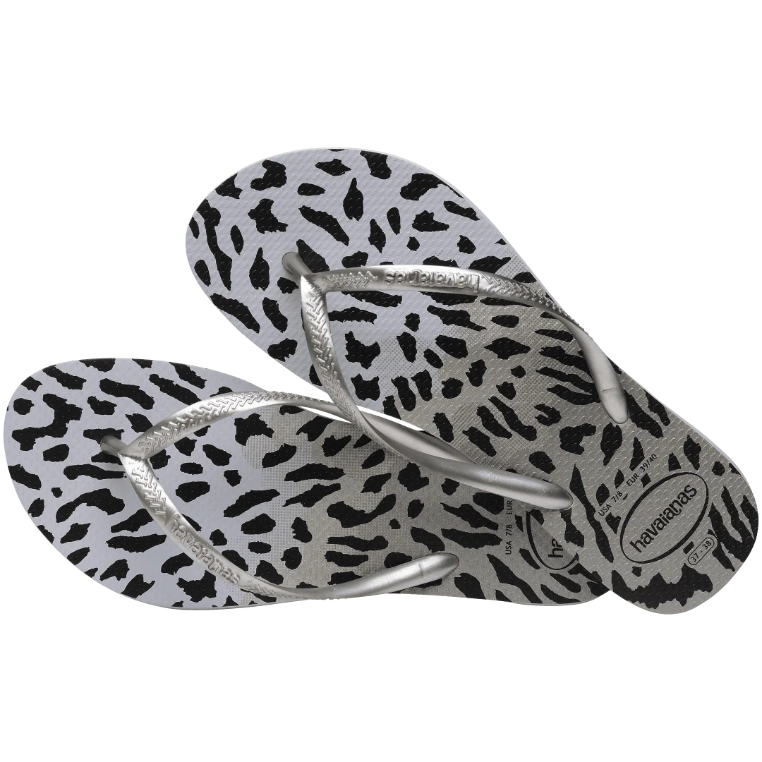 Women's Slim Animal Print Flip Flops - Image 4