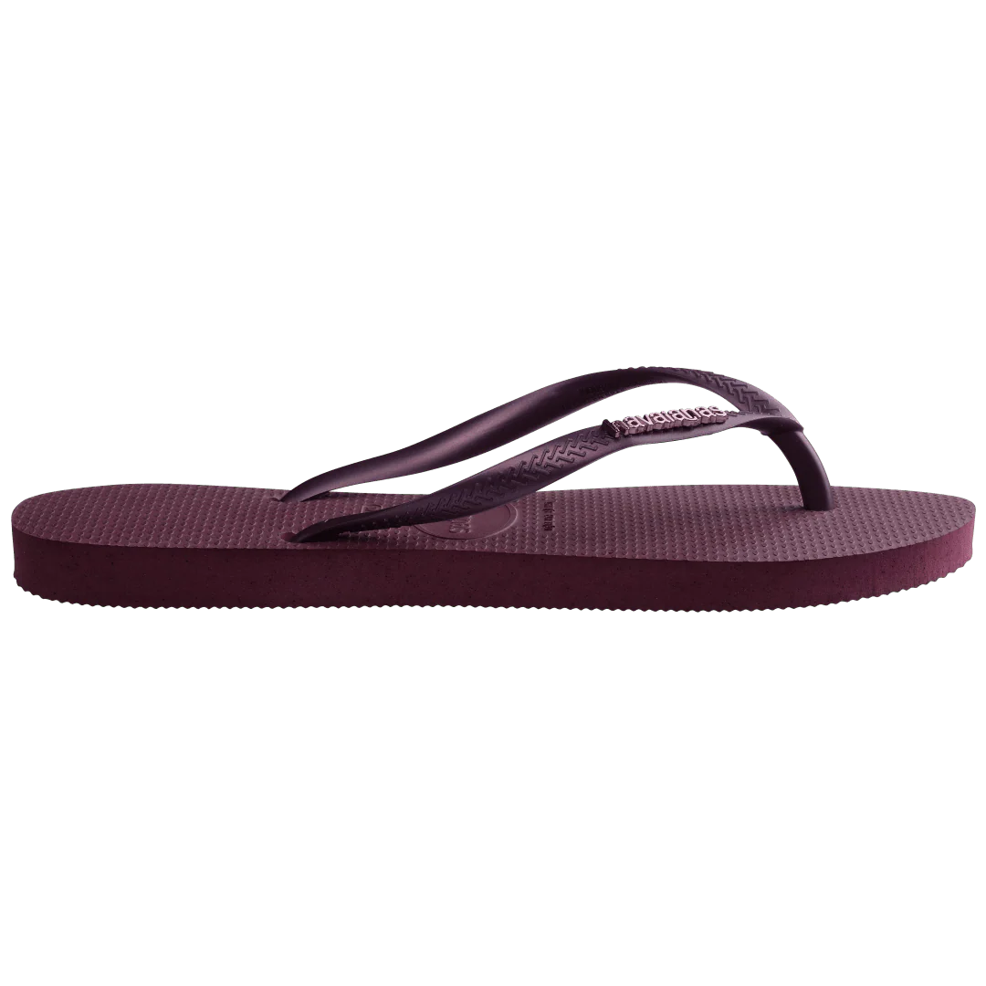 Women's Slim Logo Metallic Flip Flops - Image 3