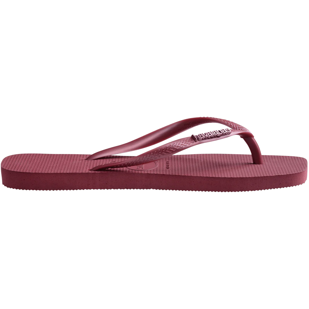 Women's Slim Square Logo Metallic Flip Flops - Image 3