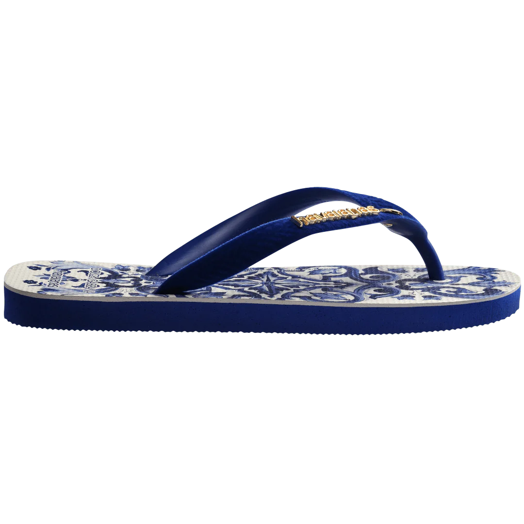 Women's Dolce&Gabbana Blu Mediterraneo Top Flip Flops - Image 9